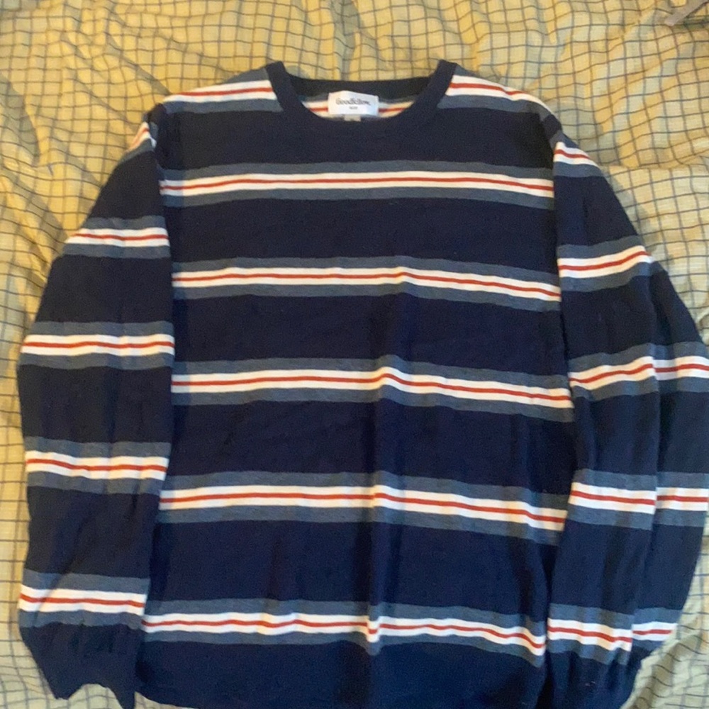 Striped crew neck sweater